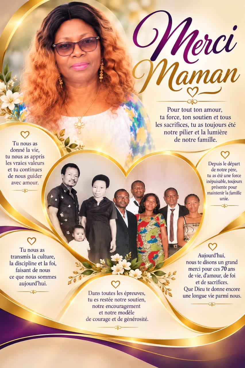 Hommage de la famille à Maman MINKO Marie